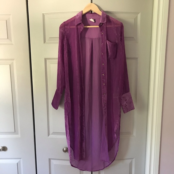 Anthropologie Long Line Button-Down - Picture 5 of 8